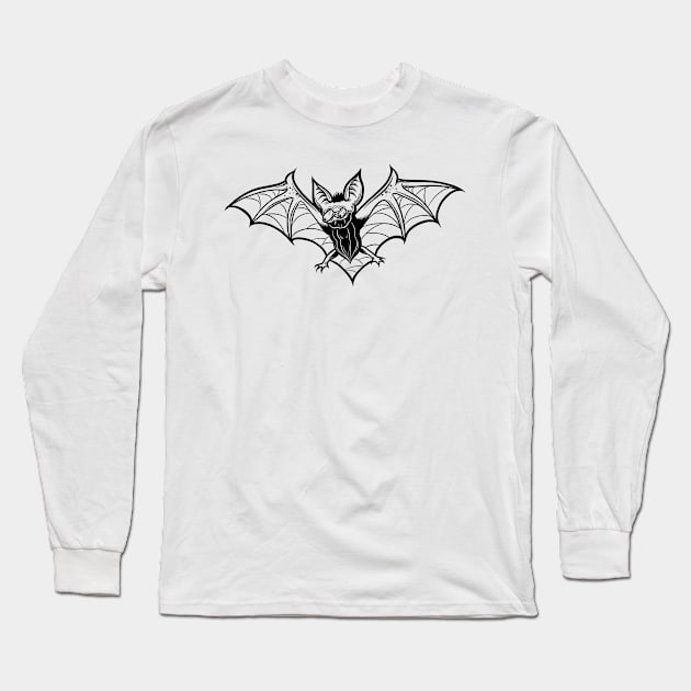 Bat Long Sleeve T-Shirt by Adorline